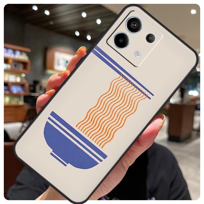 Чехол с японским искусством "Кот Рамен" для Xiaomi Redmi Note 14 10 11 12 13 15 Pro Plus Чехол для Redmi 15 15C 14C 10C 12C 13C