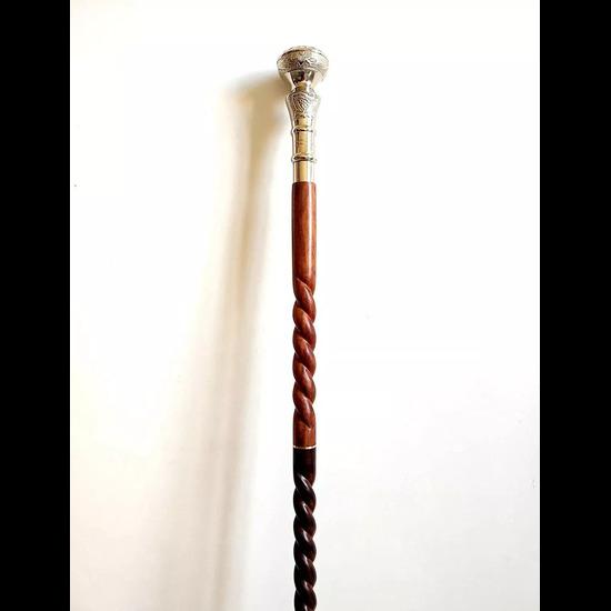 Knob Walking Stick Flower Handle Walking Cane Stick Handle Wooden Vintage