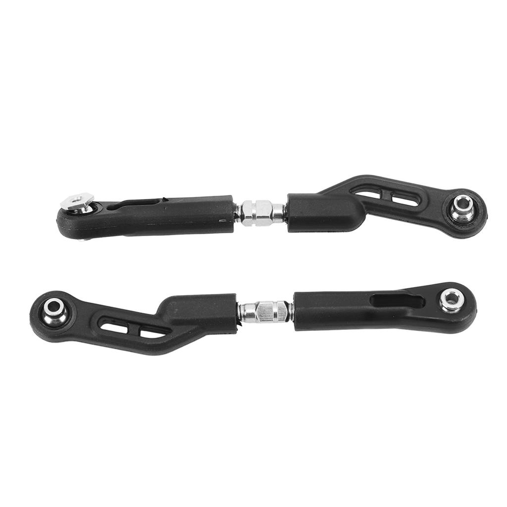 2Pcs RC Rear Upper Tie Rod Wear Resistant Lightweight RC Steering Pull Rod for ZD Racing 1/8 Car Black