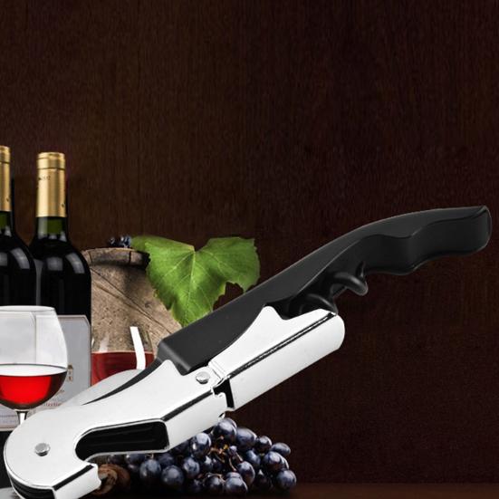 Открывалка для бутылок Многофункциональная нескользящая ручка Экономящая труд нержавеющая сталь 2 в 1 Ручной съемник крышек для бутылок Штопор Кухонный инструмент