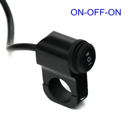 LMODRI 12 В для мотоцикла, переключатели из алюминиевого сплава с ЧПУ, 7/8 дюйма, 22 мм, переключатель фар на руль, водонепроницаемый 2