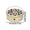 with Handle Lid Incense Burner Box Hollow Out Insect Repellent Tray Mosquito Coil Holder  Summer