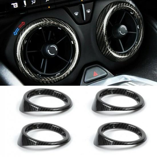 For 2016- Chevrolet Camaro Air Vent Outlet Cover Interior Trim Carbon Fiber