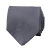 Шелковый галстук Robert Fraser для деловой и официальной одежды (Сплошной серый)