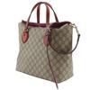 GUCCI 2WAYShoulder Handbag 429147 Brown GG Supreme Canvas Women Used