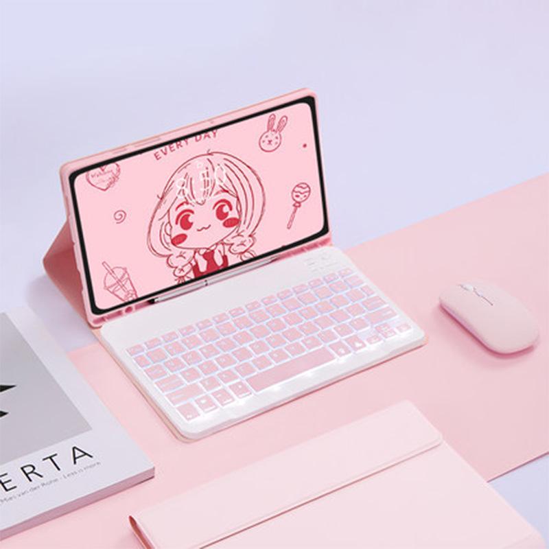 Цветной чехол-клавиатура с Bluetooth и подсветкой для 2026 Redmi Pad 2 - 9,7-дюймового планшета