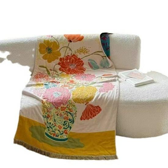 Extra Large Cotton Gauze Cartoon Bath Towel - Soft, Quick-Drying for Adults & Kids