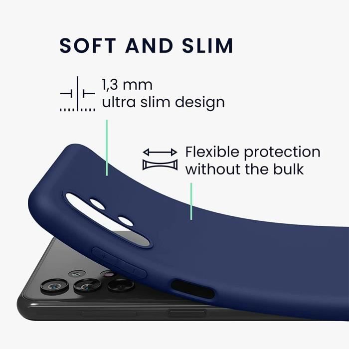 Coque de Protection - BOOLING - pour Samsung Galaxy A33 5G - Souple - Bleu Marine - Antidérapante