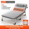 75cm Wide Surface Lightweight Foldable Bed Office Afternoon Nap Recliner Portable Single Bed