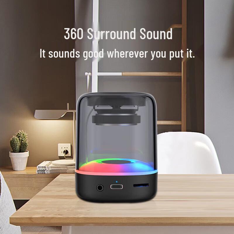 Yidian AD-0361 Мини-колонка Bluetooth, цветная, штекер CN (адаптер в комплекте)