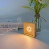 Square Wooden Base Led Lamp Display Stand Holder USB Powered for Crystal Glass Resin Objects