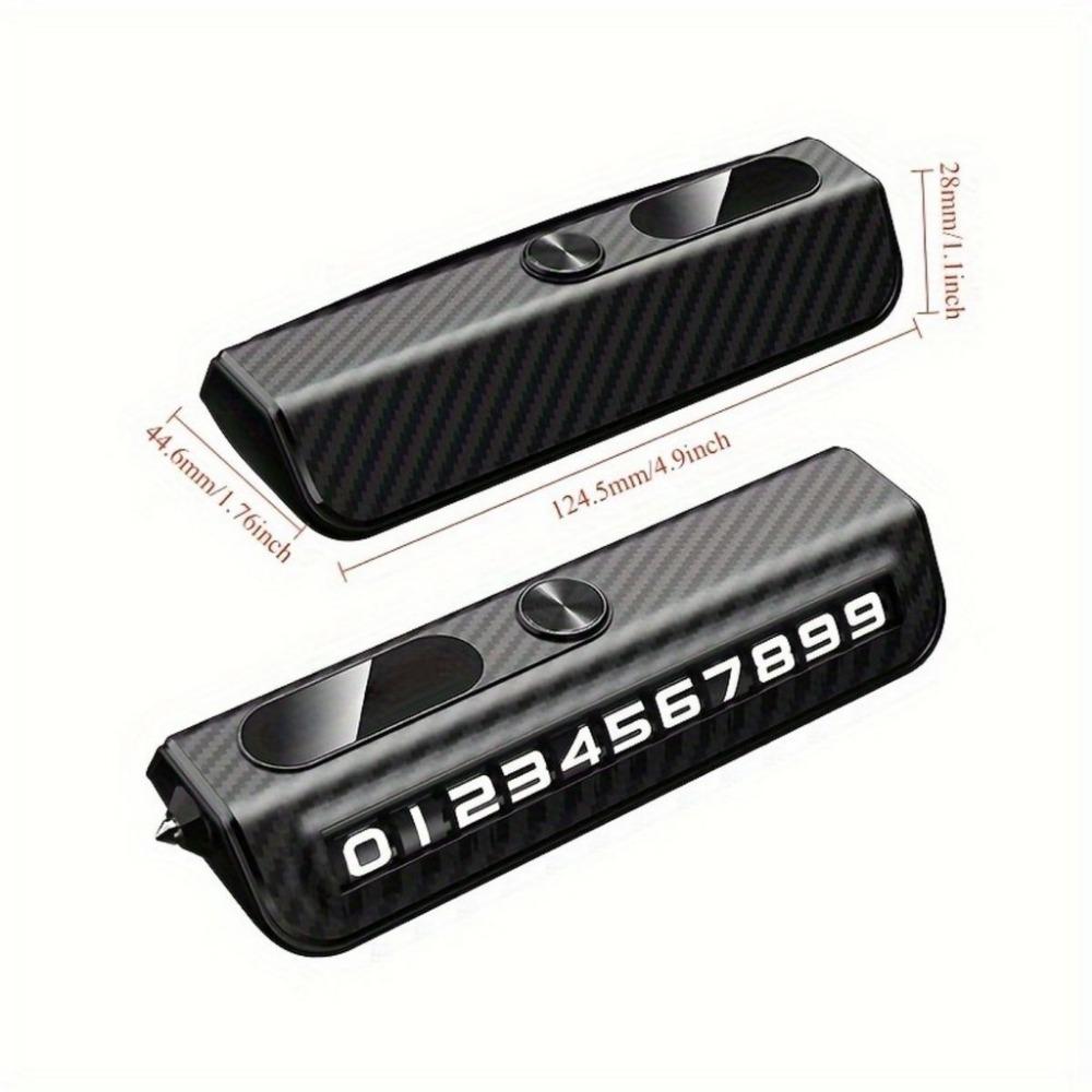 Держатель телефона на приборную панель автомобиля из углеродного волокна со скрытым дисплеем парковочного номера и стеклоподъемником