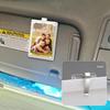 Magnetic Car Sun Visor Photo Holder Acrylic Photograph Display Car Picture Holder Horizontal Vertical Picture Frame Clip