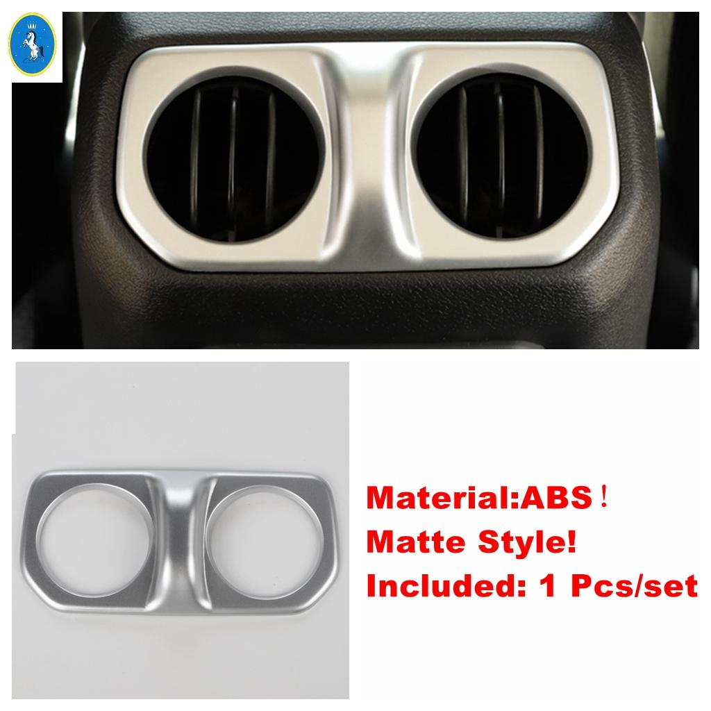 ABS Car Armrest Box Rear Air Condition AC Vent Outlet Cover Trim For Jeep Wrangler JL 4 Door 2018   Interior Accessories