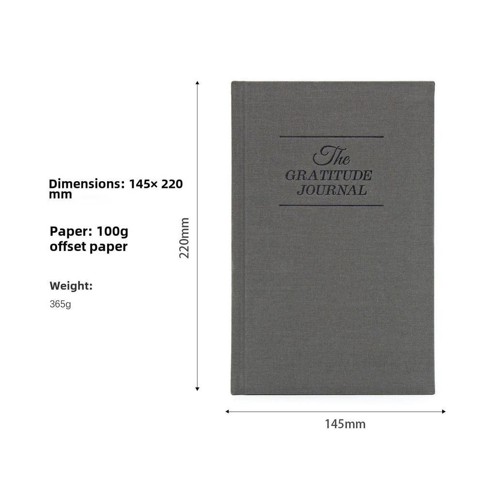 A5 Cross-Border Gratitude Journal: 5-Minute Cloth-Covered Notebook
