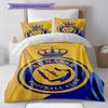 Al-Nassr Pattern Bedding,Quilt Set Quilt Cover Pillowcase Home Birthday Gift(1 * duvet cover + 2 * pillowcase, without core)