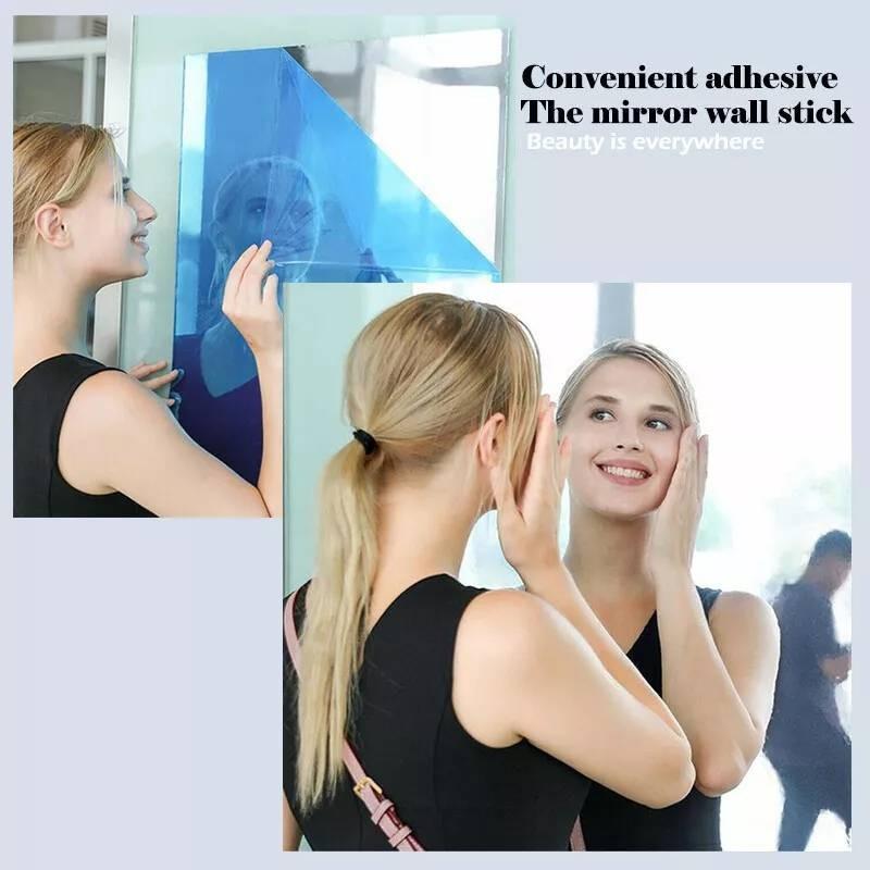 Самоклеящиеся зеркальные наклейки на стену Мягкое зеркало Декоративная светоотражающая пленка для декора дома