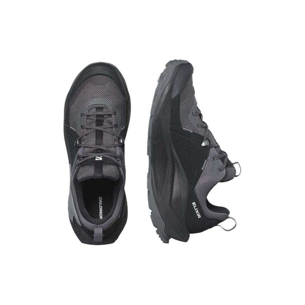 SALOMON Elixir Comfortable Non-Slip Durable Low-Top Hiking Shoes Men Hiking Shoes Black 472957