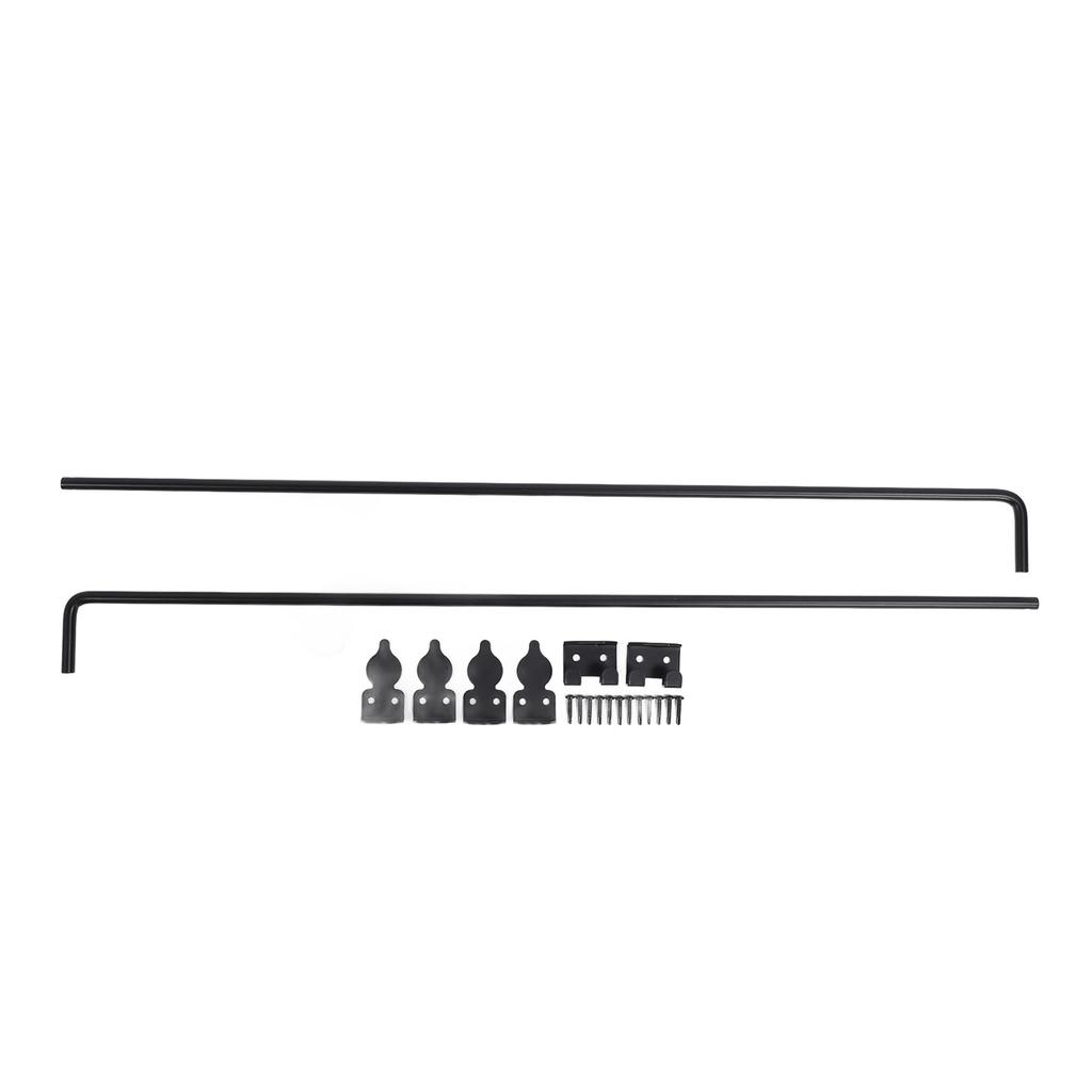 2Pcs Cane Bolts Heavy Duty Drop Rod 36in Gate Stopper Ground Latch Hardware for Wooden Fences Metal Doors