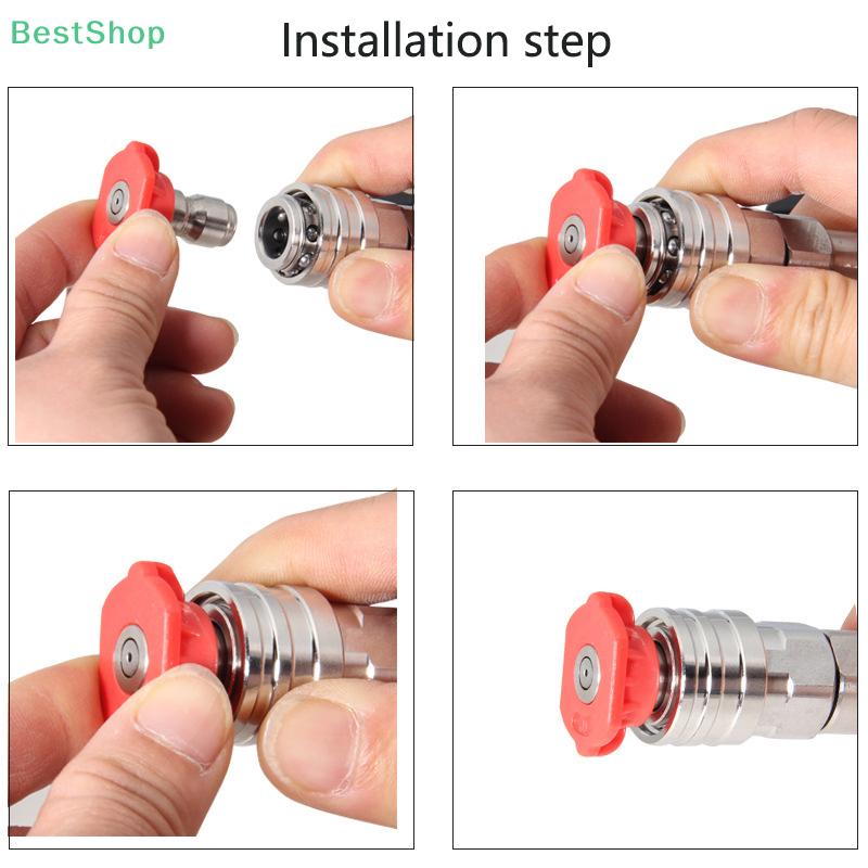 High Pressure Wash Gun Adaptor For Nilfisk KEW ALTO WAP CALM To 1/4" Quick Connect With Spraying Nozzles