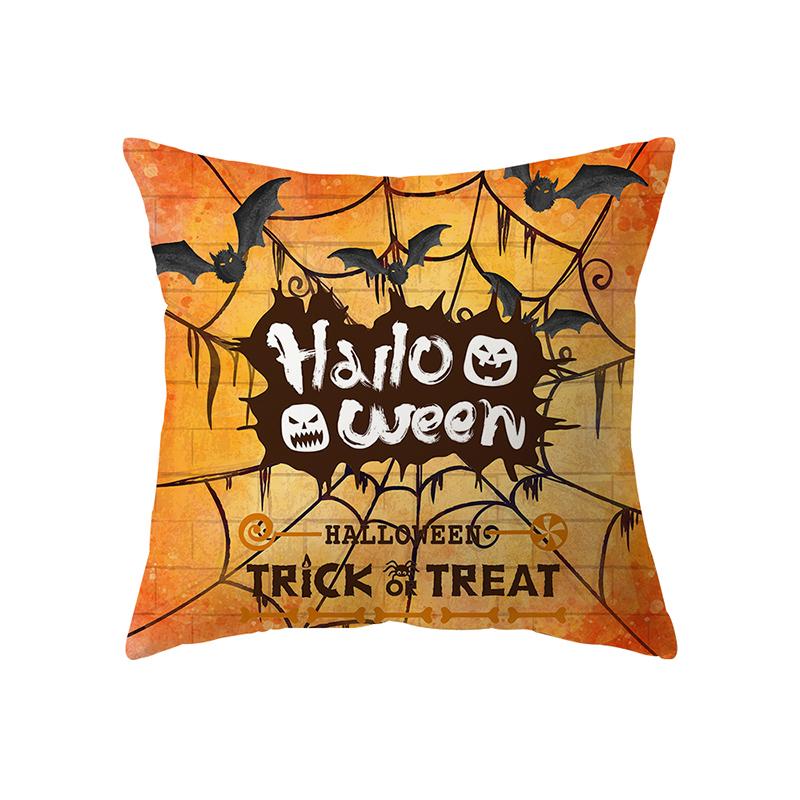 Pumpkin Halloween Theme Pillow Cover Sofa Cushion Cover Holiday Gift Party Decoration Home Decor