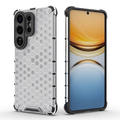 Прозрачный чехол для телефона для Samsung Galaxy S26 Ultra Чехол-броня с сотами на заднюю панель Чехол для Samsung S26 Plus Чехол для Samsung S26 Ultra