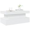 LED Coffee Table White 90 x 50 x 40 cm