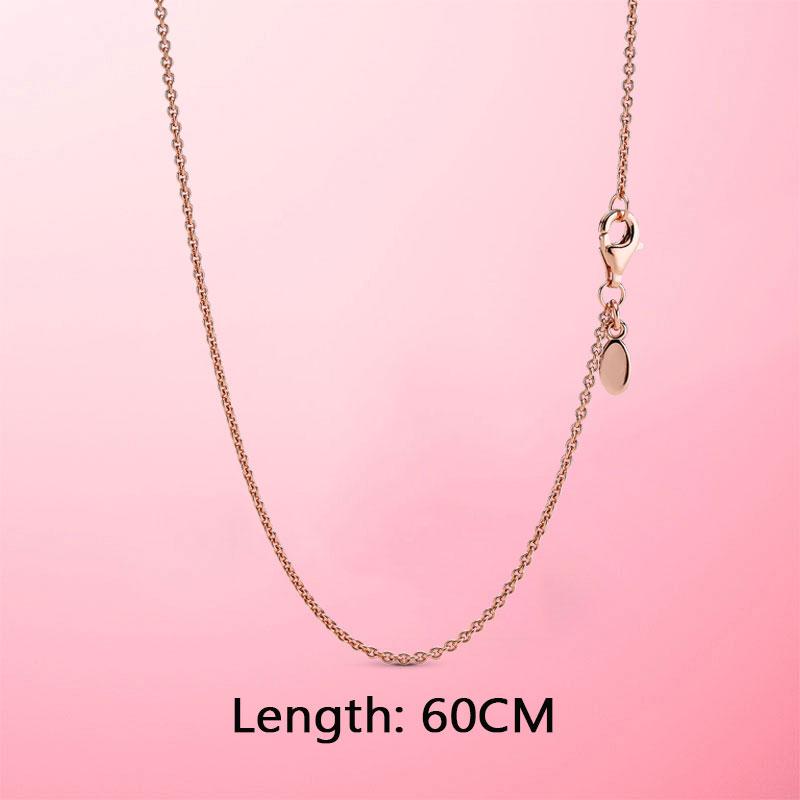 New 925 Sterling Silver & Rose Gold Color O Pendant Fit Original Necklace DIY Charms Beads Jewelry Gift Hot