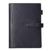 Lightex System Organizer, Genuine Vegetable-Tanned Leather, A5 Size, 6-Ring Hole, Lightweight, A5monolether01 (Navy)