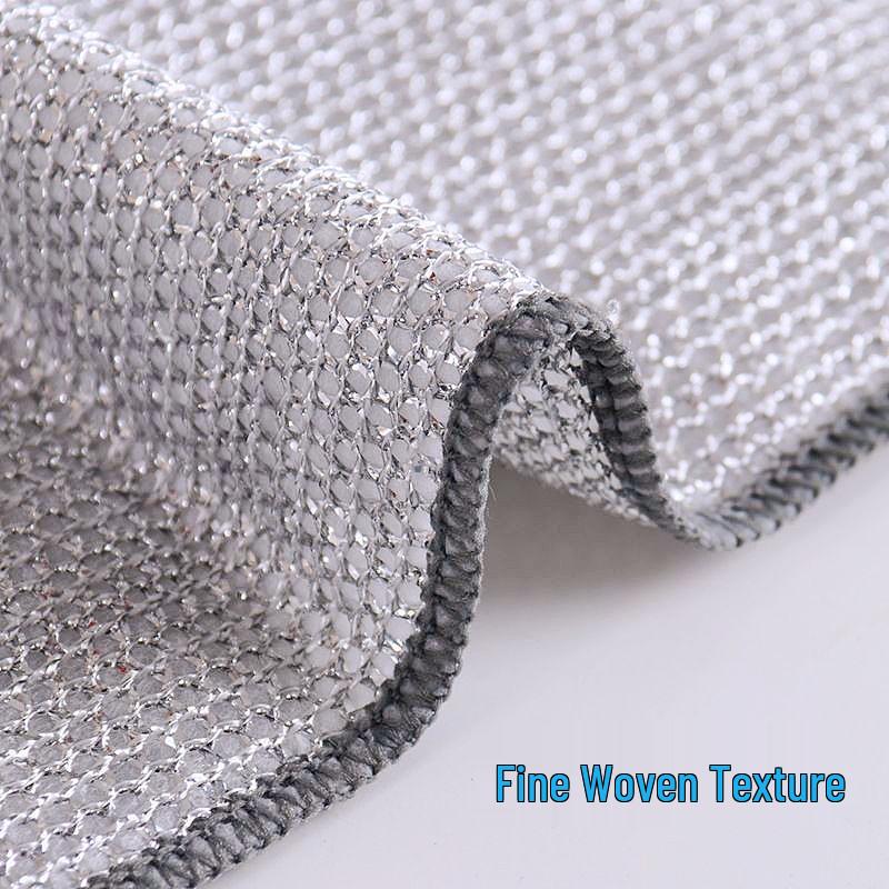 Двусторонняя мочалка из стальной ваты: Антипригарная, Легко моющаяся, Прочная Салфетка для мытья посуды и Щетка для кастрюль