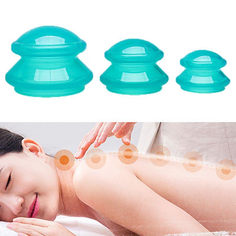 1шт силиконовые антицеллюлитные вакуумные присоски массажные чашки банки для физиотерапии