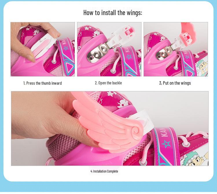 Регулируемые ледовые и роликовые коньки для взрослых и детей с одним светящимся колесом