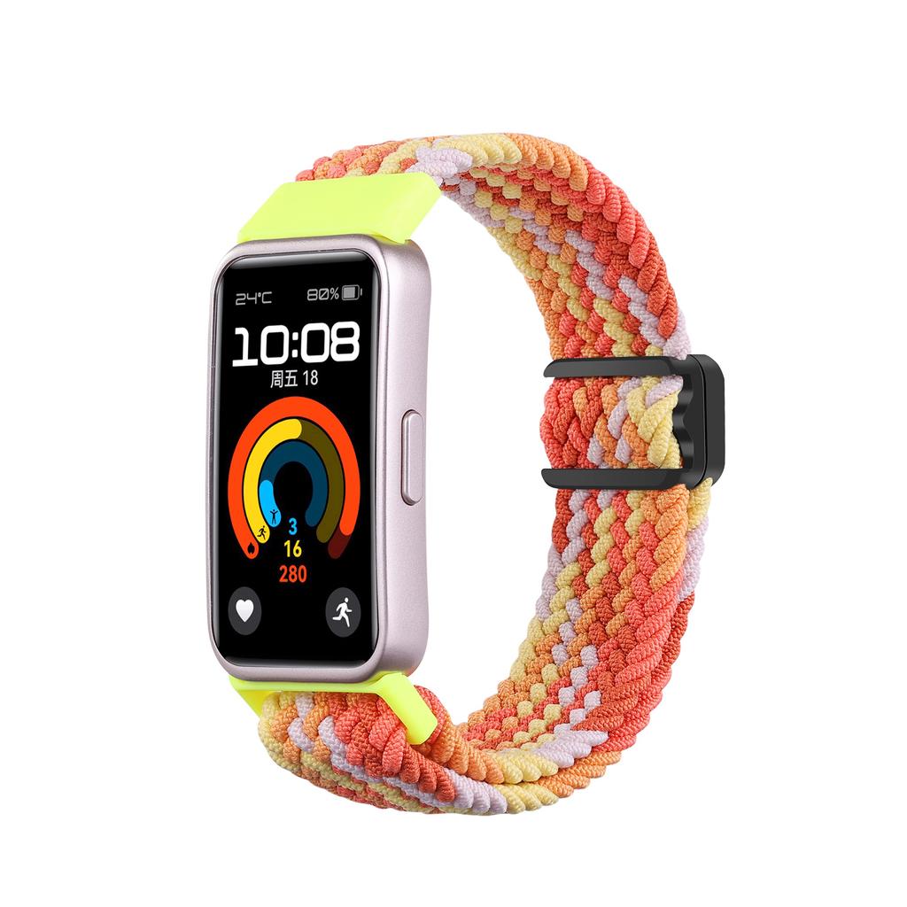 Magnetic Braided Loop for Huawei Band 9 8 Strap Accessories Adjustable Wristband Elastic Nylon Bracelet Correa Huawei Band9 band