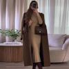 2024 Autumn/Winter Women's Solid Color Korean Lazy Style Versatile Long Wool Coat