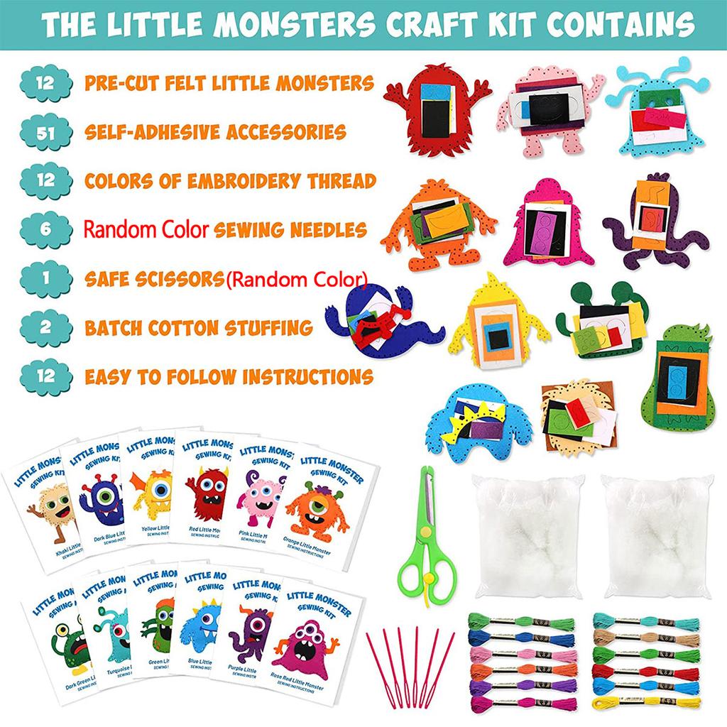 Новый DIY Швейные животные Набор для творчества Лесные существа DIY Швейные фетровые плюшевые животные для детей Начинающие Шитье для детей Рождественские подарки