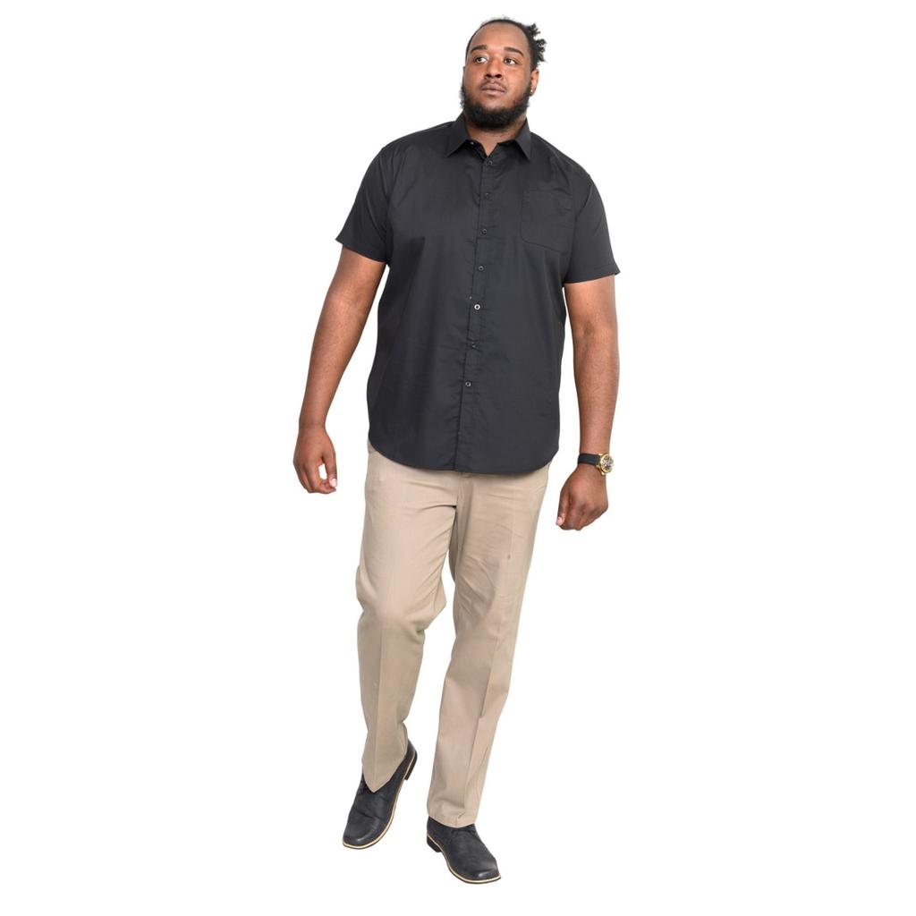 Duke Mens D555 Aeron Easy-Iron Kingsize Short-Sleeved Shirt