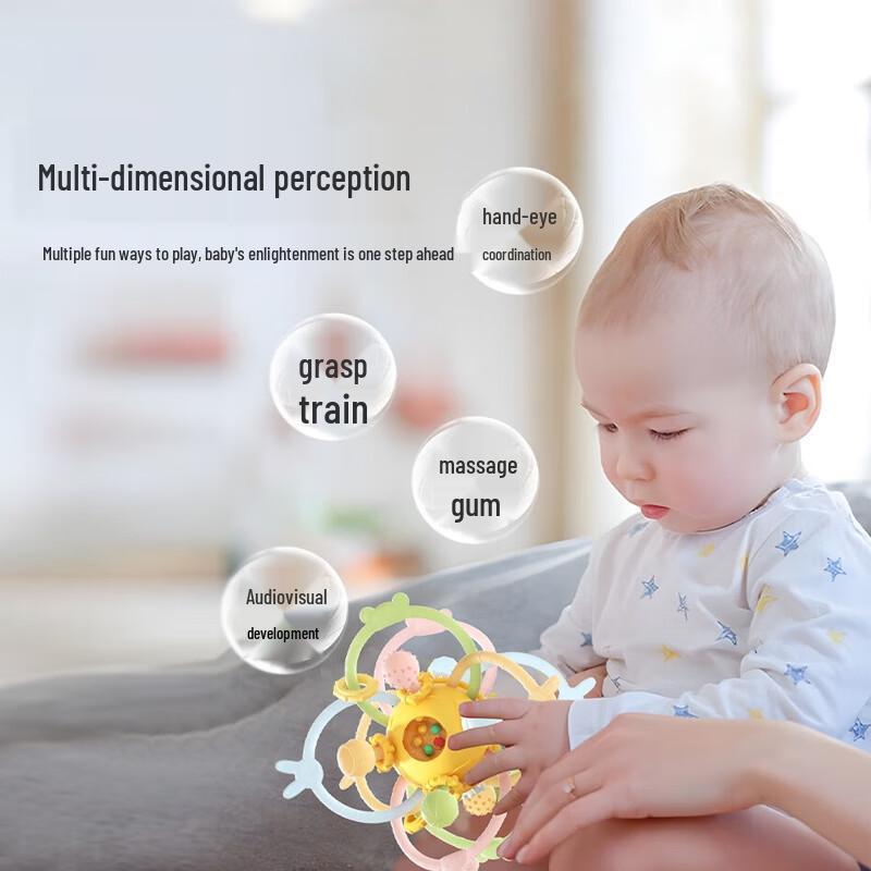 Доктор. Массажный мячик для прорезывания зубов для младенцев 'Ma Manhattan Grasp Ball'