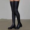 Winter New Women's Root Large Size Over-Knee Women's Boots Elastic PU Face Fashion Sleeve Boots