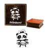 Printtoo Scrap-booking Dancing Panda Design Square Wooden Rubber Stamp Diary Card-2 x 2