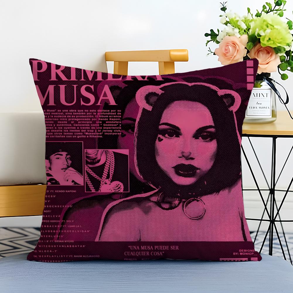 OOmar Courtz Cushion Cover Washable Linen Pillowcase Soft for Sofa Bed Cozy Home Room Decor