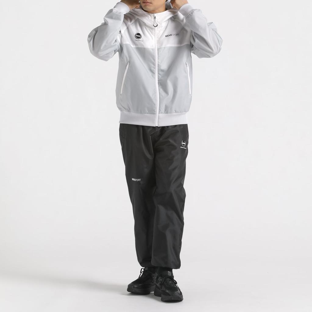 Long Mesh Jogger Water BK L [Move Sports] Pants, Descente, Lining, Windbreaker, Pants, Windproof, Repellent, Training, Running, (ST4FPZ30M)