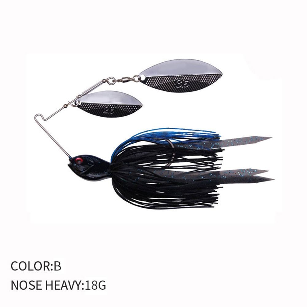18 г 1 шт юбка спиннинг лезвия соленая вода японская приманка карповая ловля Pesca 9020 спиннербейт резиновая металлическая джиг-головка с силиконом