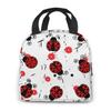 Love Bugs Red Ladybug Insulated Lunch Bag Lunch Box Containers for Women Men Shopping Office School Picnic
