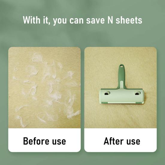 Pet Hair Roller Reusable Sticky with Detachable Storage Hair Remover Box Soft Rolling Head Non-Damaging Lint