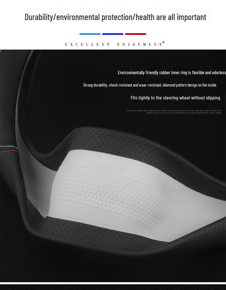Genuine Leather Steering Wheel Cover for GAC Trumpchi: GS4, GS3, GA6, M6, M8, GS8, GS5, GA4, AION V/S, Me580