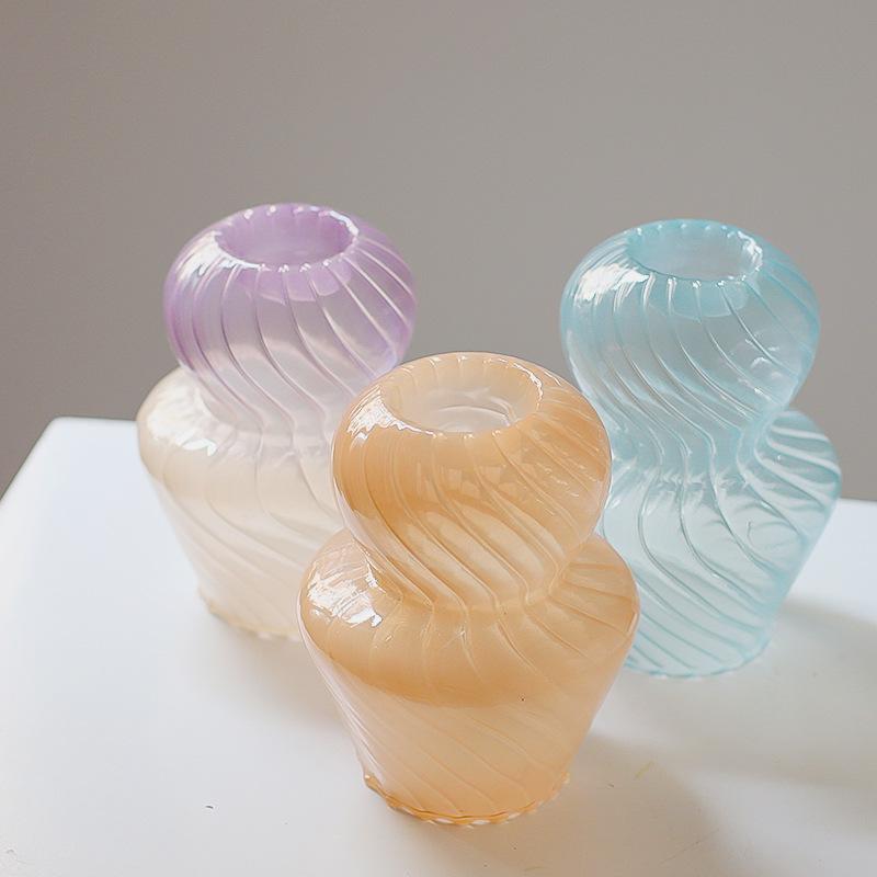 Стеклянная художественная ваза, гидропонная ваза, цветочная композиция, домашний декор, настольные украшения, украшение сада