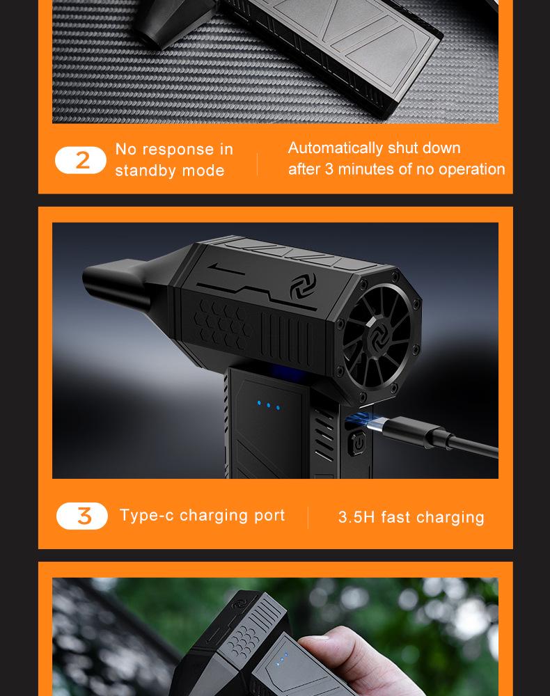 X3mini Jarvis Высокоскоростной беспроводной фен и мощный очиститель