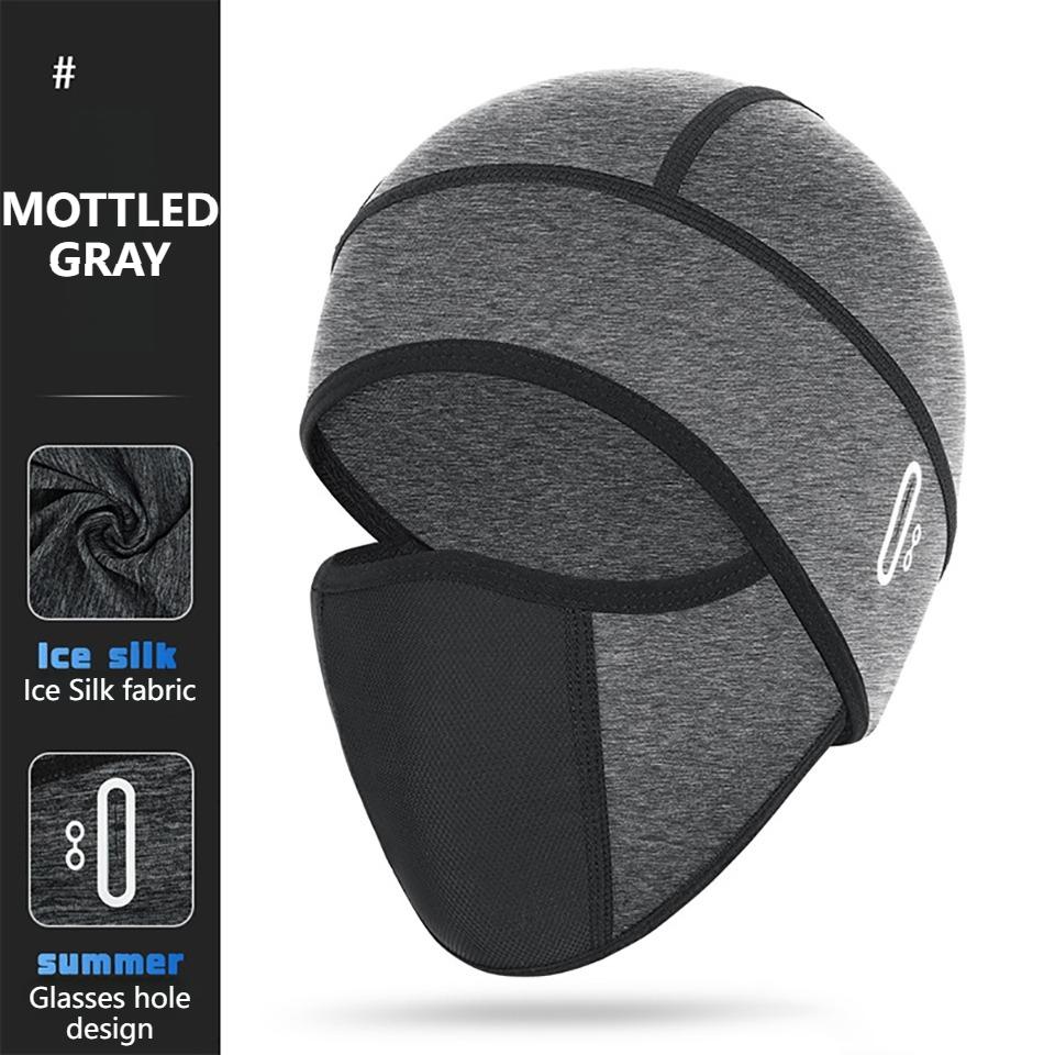 1Pcs Men Women Summer Cycling Skull Cap Thin Ice Silk Quick Dry Breathable Bike Helmet Liner UV Protection Outdoor Sports
