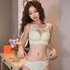 New pure desire style sexy back lace underwear women's suit small breasts gather and show big bra cover without steel ring upper support