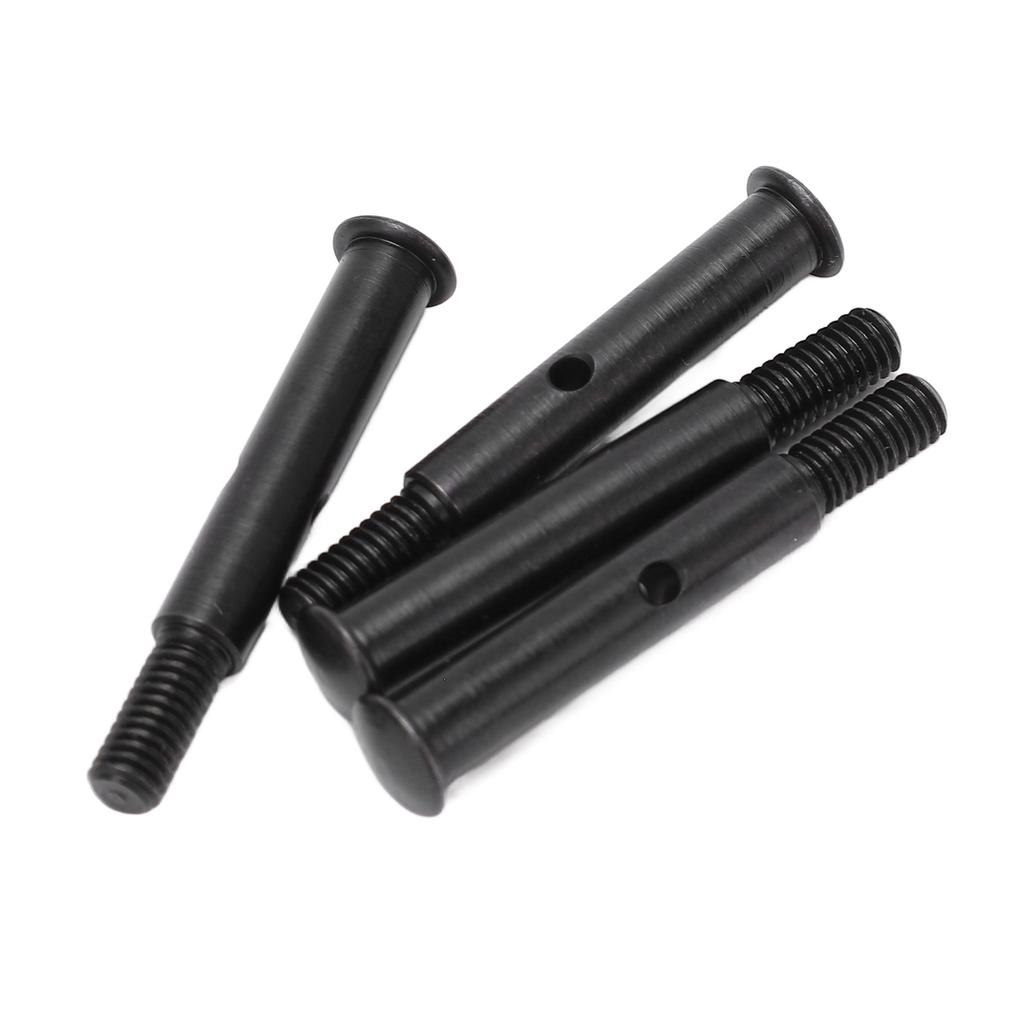 4Pcs RC Front Wheel Axle Steel 35mm Front Shaft Remote Control Car Accessories for Traxxas Slash 2WD Black